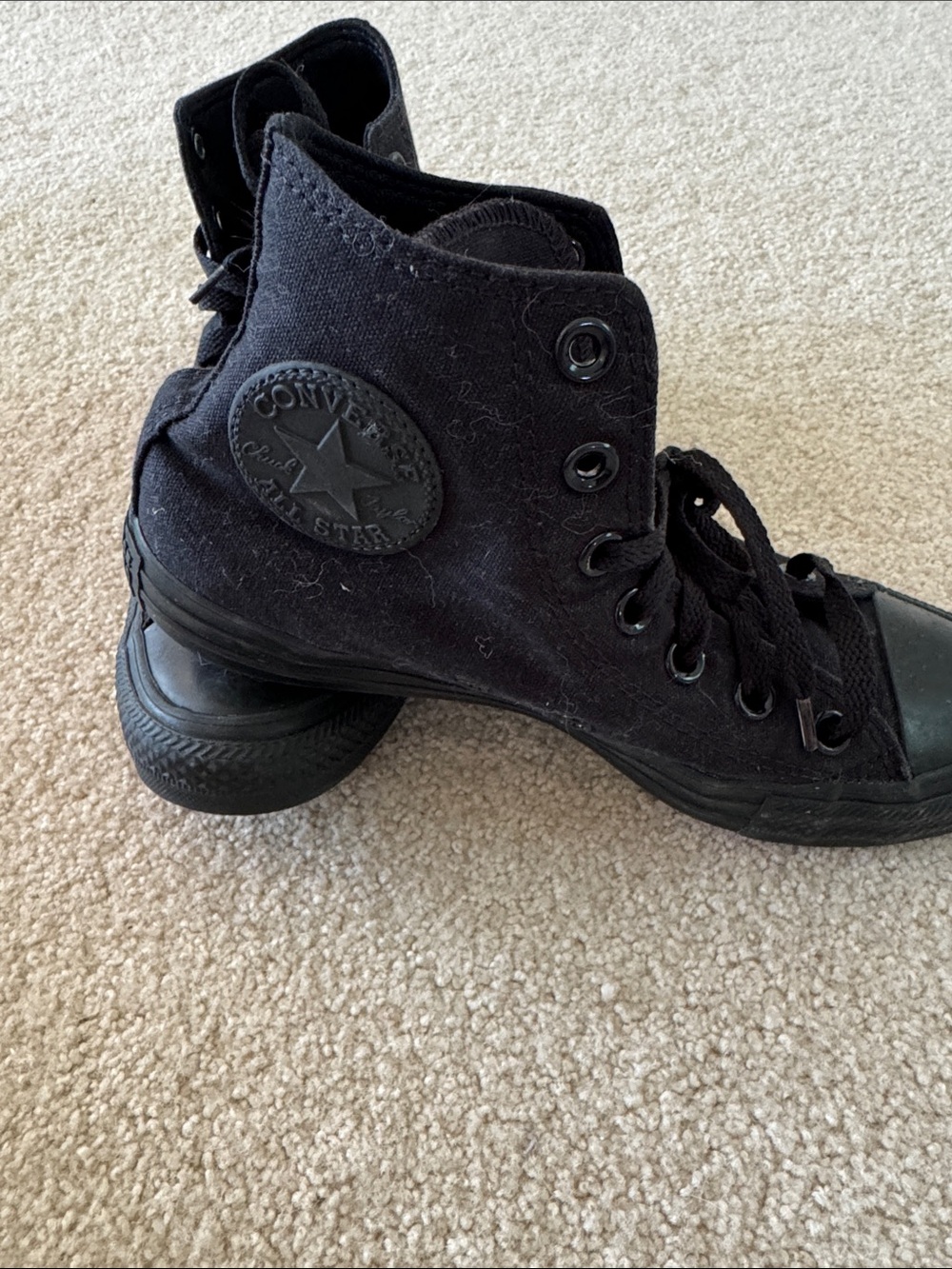 Converse Black High-Top Canvas Sneakers
